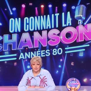 Quiz, défis et jeux rythment la compétition dans une ambiance conviviale.
Exclusif - Laurence Boccolini, lors de l’enregistrement de l’emission "On Connait La Chanson Années 80", présentée par L.Boccolini et diffusée le 22 septembre 2026 sur W9, à Paris, France, le 9 avril 2026. © Jack Tribeca/Bestimage