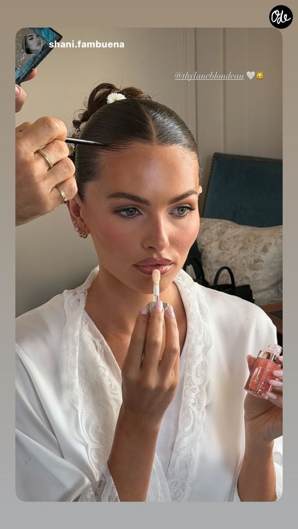 Thylane Blondeau a partagé les coulisses de son mariage avec Benjamin Attal. Capture d'écran Instagram