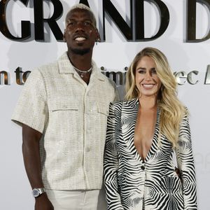 Paul Pogba, Maria Zulay Pogba Salaues arrivent à l'Hôtel Carlton Beach pour assister au Grand Diner-Dadju avant le 78ème Festival de Cannes annuel le 17 mai 2025 à Cannes, France. Photo by Marco Piovanotto/ABACAPRESS.COM