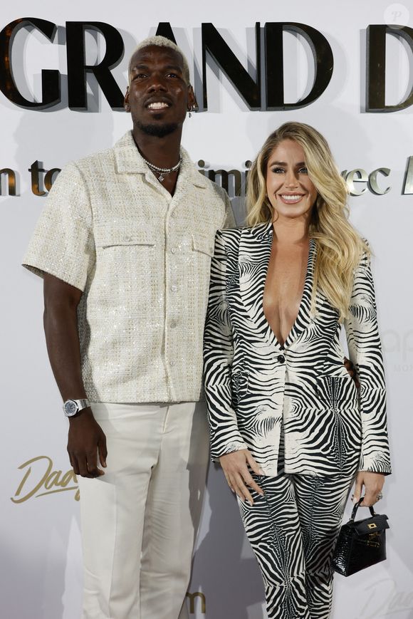 Paul Pogba, Maria Zulay Pogba Salaues arrivent à l'Hôtel Carlton Beach pour assister au Grand Diner-Dadju avant le 78ème Festival de Cannes annuel le 17 mai 2025 à Cannes, France. Photo by Marco Piovanotto/ABACAPRESS.COM