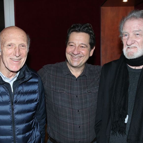 Exclusif - Rufus, dont c’est le 82eme Anniversaire, Laurent Gerra et Eddy Mitchell au spectacle "Laurent Gerra se met à table!" au Casino de Paris le 19 décembre 2024.

© Bertrand Rindoff / Bestimage