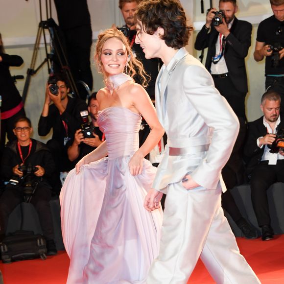 Lily-Rose Depp, Timothée Chalamet - Tapis rouge du film "The King" lors du 76ème festival international du film de Venise, la Mostra, le 2 septembre 2019. SGP / BESTIMAGE