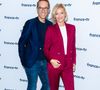 Damien Thévenot, Maya Lauqué lors du photocall dans le cadre de la conférence de presse de France Télévisions au Pavillon Gabriel à Paris, France, le 24 août 2021. © Pierre Perusseau/Bestimage