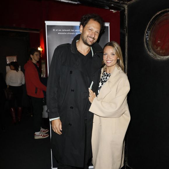 Exclusif - Eric Antoine et sa femme Gennifer Demey - Célébrités assistent au spectacle "Dans les étoiles" par l'astrophysicien David Elbaz au théâtre de la Gaîté Montparnasse à Paris le 22 septembre 2025. © Marc Ausset-Lacroix/Bestimage
