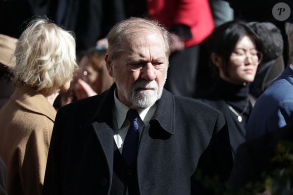Pierre Santini assistant à la cérémonie d'enterrement du réalisateur français Yves Boisset à l'église Saint Roch à Paris, France, le 11 avril 2025. Photo by Nasser Berzane/ABACAPRESS.COM