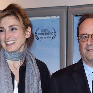 Julie Gayet et François Hollande assistant à l'avant-première de The Ride au cinéma MK2 Bibliothèque à Paris, France, le 26 janvier 2018.  © Marechal Aurore/ABACA