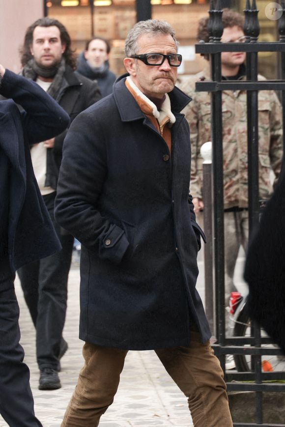 Fabien Galthié assistant à la cérémonie d'enterrement de Jean-Luc Petitrenaud à l'église Saint-Pierre du Gros Caillou dans le 7e arrondissement de Paris, France, le 17 janvier 2025. Jean-Luc Petitrenaud, critique gastronomique et personnalité de la télévision française, est décédé le 10 janvier à l'âge de 74 ans. Photo par Nasser Berzane/ABACAPRESS.COM