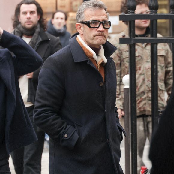 Fabien Galthié assistant à la cérémonie d'enterrement de Jean-Luc Petitrenaud à l'église Saint-Pierre du Gros Caillou dans le 7e arrondissement de Paris, France, le 17 janvier 2025. Jean-Luc Petitrenaud, critique gastronomique et personnalité de la télévision française, est décédé le 10 janvier à l'âge de 74 ans. Photo par Nasser Berzane/ABACAPRESS.COM