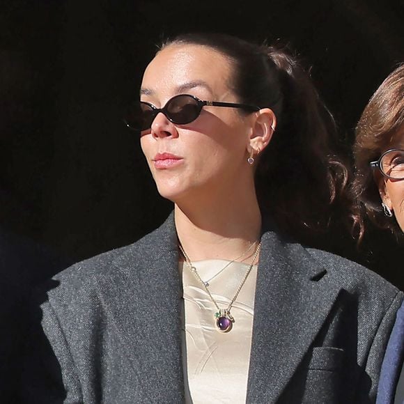 Pauline Ducruet - La famille princière de Monaco au balcon du palais, à l'occasion de la Fête Nationale de Monaco, le 19 novembre 2024. © Jacovides-Bebert/Bestimage