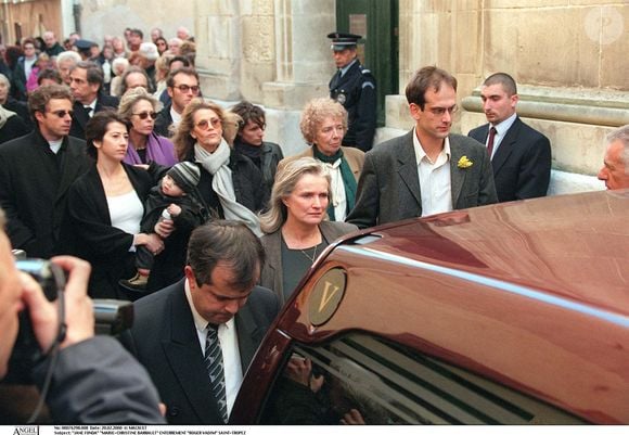 Jane Fonda "Marie-Christine Barrault" enterrement "Roger Vadim" Saint-Tropez "plan large". Jean Louis Macault / Bestimage