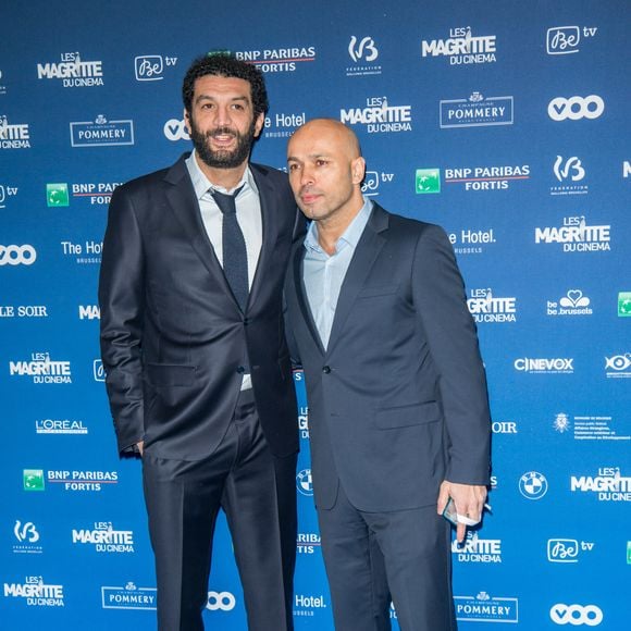 Ramzy Bedia et Eric Judor lors de la 5e cérémonie des Magritte du cinéma belge à Bruxelles le 7 février 2015. Frederic Andrieu / Imagebuzz / Bestimage
