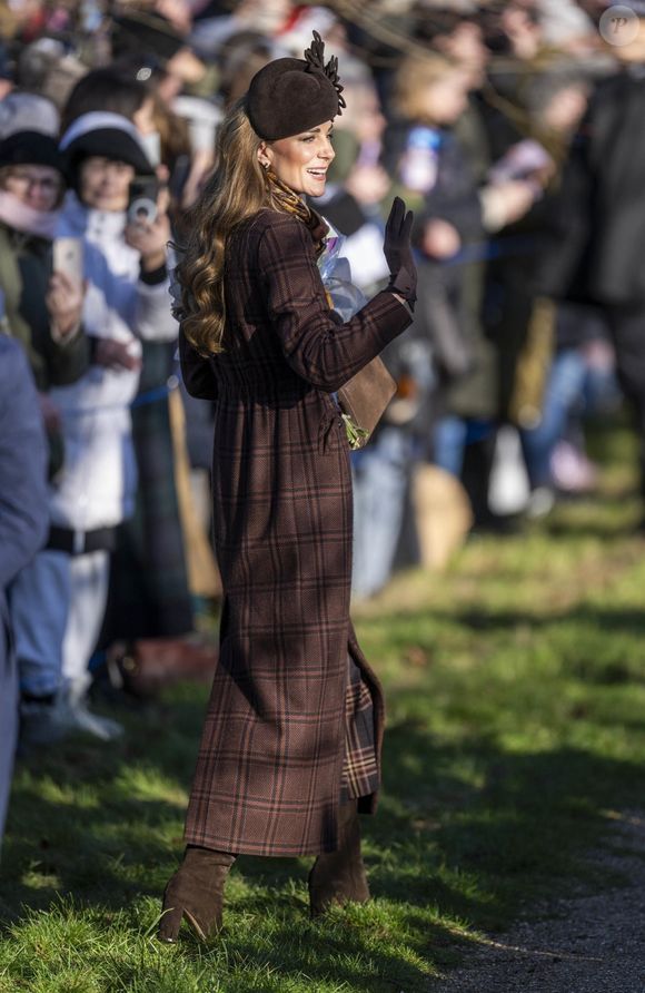 Sandringham, ROYAUME-UNI Les membres de la famille royale britannique assistent à l'office du matin de Noël à l'église St Mary Magdalene le 25 décembre 2025 à Sandringham, Norfolk.



Sur la photo : Catherine, Princesse de Galles (Catherine "Kate" Middleton, princesse de Galles), Kate Middleton
