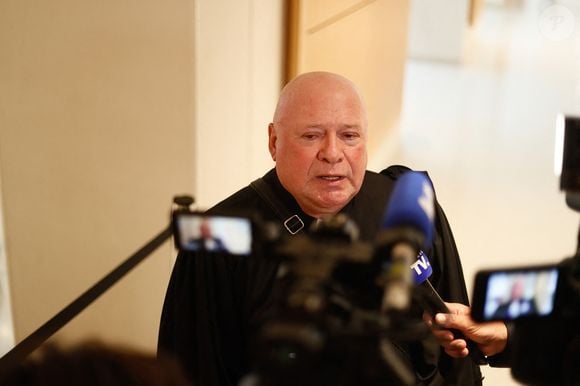 Maître Carlo Alberto Brusa (avocat de Stéphane Plaza) - Procès de Stéphane Plaza pour violences conjugales au tribunal de Paris Batignolles à Paris, France, le 28 août 2024. © Christophe Clovis / Bestimage