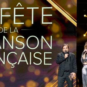 Exclusif - André Manoukian, Laury Thilleman - Enregistrement de l'émission "La fête de la chanson française" à Paris, présentée par L.Thilleman et A.Manoukian, et diffusée le 20 décembre sur France 3
© Pierre Perusseau / Bestimage