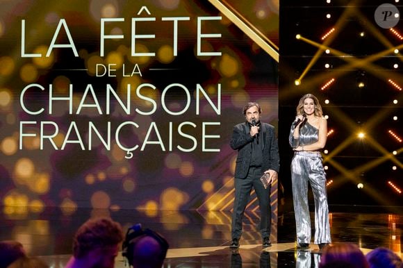 Exclusif - André Manoukian, Laury Thilleman - Enregistrement de l'émission "La fête de la chanson française" à Paris, présentée par L.Thilleman et A.Manoukian, et diffusée le 20 décembre sur France 3
© Pierre Perusseau / Bestimage