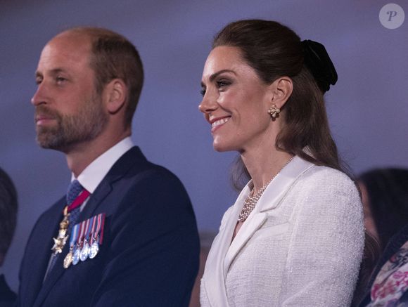 Le prince William et Kate Middleton lors d'un concert sur la Horse Guards Parade à Londres, pour clôturer les commémorations du 80e anniversaire du jour de la Victoire en Europe au Royaume-Uni. Londres, Royaume-Uni, le 8 mai 2025. Photo by Stephen Lock/I-Images/ABACAPRESS.COM
