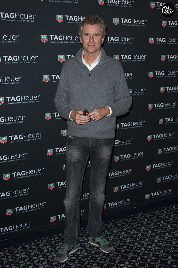 Denis Brogniart lors de la soirée d'ouverture de la nouvelle boutique Tag-Heuer célébrant le 50e anniversaire de Carerra au Pavillon Vendôme à Paris, France, le 6 novembre 2013. Photo Nicolas Genin/Abaca
