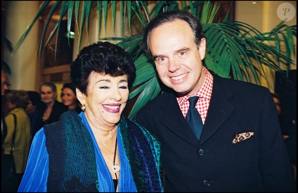 Micheline Dax et Frédéric Mitterrand à Paris en 1998.