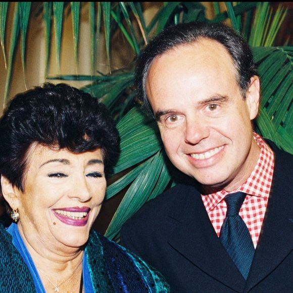 Micheline Dax et Frédéric Mitterrand à Paris en 1998.