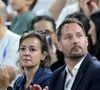 Voilà de longues années que Thomas Pesquet met des étoiles dans les yeux d'Anne Mottet.
Thomas Pesquet et sa compagne Anne Mottet - Les célébrités en tribunes pendant l'épreuve de basketball de demi-Finale opposant la France à l'Allemagne lors des Jeux Olympiques de Paris à l'Arena Bercy, à Paris, France. © Jacovides-Perusseau/Bestimage