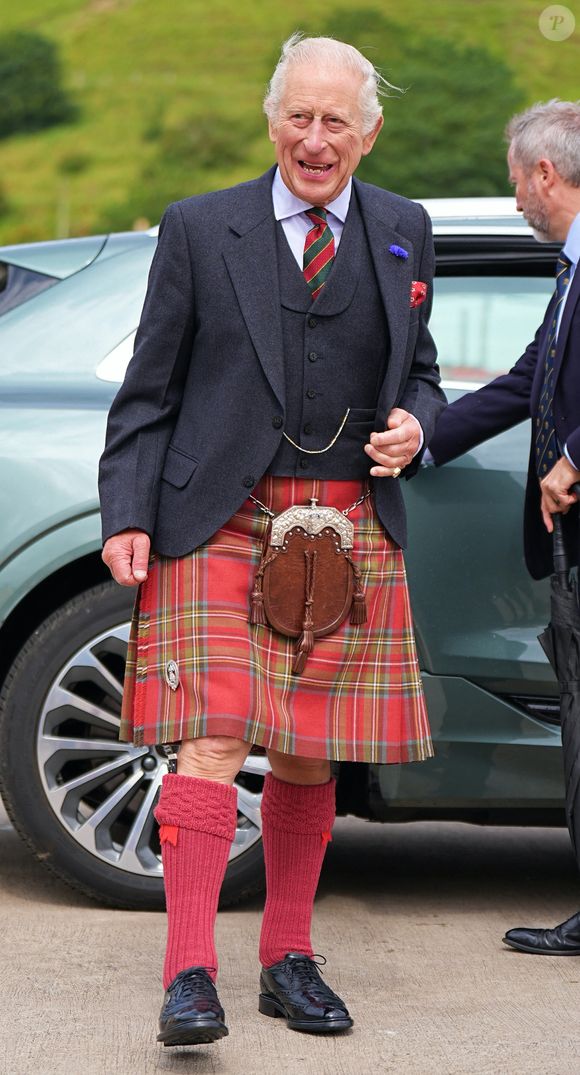 Le roi Charles III lors d'une réception pour les communautés de Caithness organisée par la Nuclear Decommissioning Authority au port de Scrabster à Thurso en Écosse. ©Alpha Press