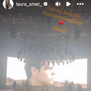 David Hallyday et Sylvie Vartan au Dôme de Paris - immortalisés par Laura Smet (Capture d'écran Instagram)