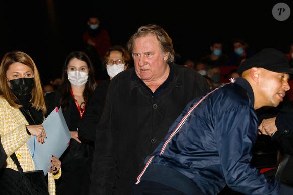 Une information Mediapart confirmée par l'AFP
Gérard Depardieu lors du Festival Premiers Plans à Angers le 28 janvier 2022 pour la présentation du film "Umani" © Laetitia Notarianni / Bestimage