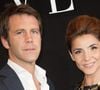 Comédienne ayant joué dans "Le Petit Criminel" pour lequel elle a été récompensée du prix de la meilleure actrice au Festival international du film de Berlin et nominée pour le César du meilleur espoir féminin, Clotilde Courau a également joué dans le film "Elisa"
Clotilde Courau et son mari Emanuele Filiberto de Savoie posant au photocall Armani à Paris, France. Photo par Thierry Orban/ABACAPRESS.COM