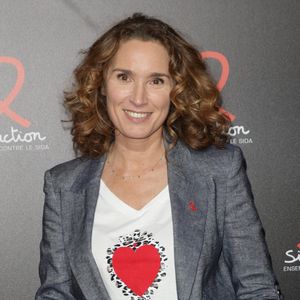 Marie-Sophie Lacarrau - Séance photo lors de la soirée de lancement du Sidaction 2025 au Lido à Paris, le 3 mars 2025. © Coadic Guirec/Bestimage