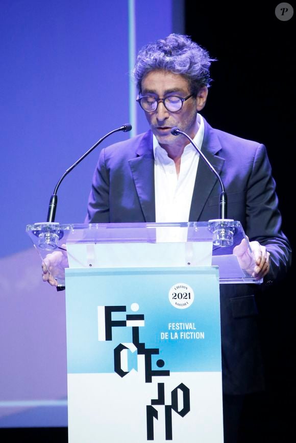 Stéphane Strano, le Président du festival de la fiction tv - 23ème édition du Festival de la Fiction tv de la Rochelle 2021 le 14 septembre 2021.  © Christophe Aubert via Bestimage
