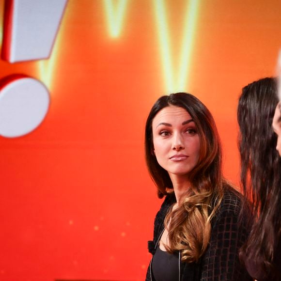 Exclusif - Delphine Wespiser (Miss France 2012), sur le plateau du "Prime des Vérités" présenté par C.Hanouna, et diffusé en direct sur W9, Paris, France, le 14 janvier 2026. © Jack Tribeca / Bestimage