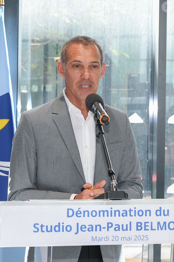 Exclusif - Paul Belmondo inaugure le studio Jean-Paul Belmondo sur le campus Georges Méliès de l'université Côte d'Azur à Cannes, le 20 mai 2025. David Lisnard, maire de Cannes, Jeanick Brisswalter, président d'Université Côte d'Azur étaient présents à cet événement, organisé en marge du 78ème Festival International du Film de Cannes.