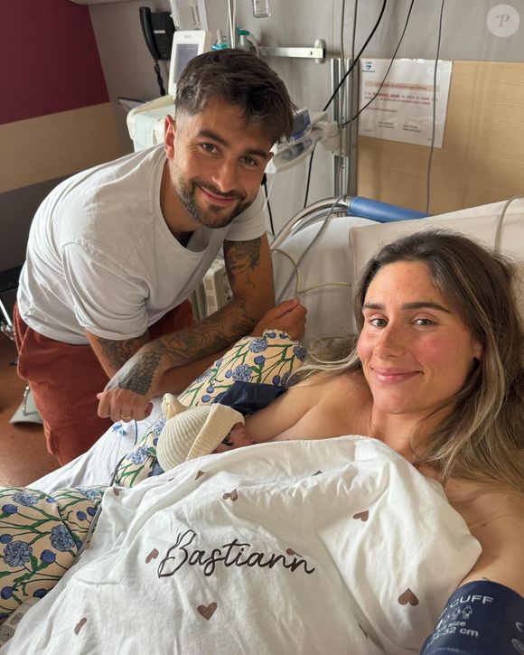 Jesta Hillmann et Benoît avec leur fils Bastiann. Instagram