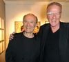Jean Teulé et Philippe Geluck - Vernissage de l'exposition "Tout L'Art Du Chat" de Philippe Geluck à la galerie Huberty-Breyne à Paris, le 14 octobre 2014.