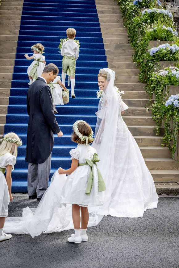 Le mariage de la princesse Marie Caroline de Liechtenstein et Leopoldo Maduro Vollmer à la cathédrale Saint-Florin de Vaduz, au Liechtenstein, le 30 août 2025. Dana Press / Bestimage
