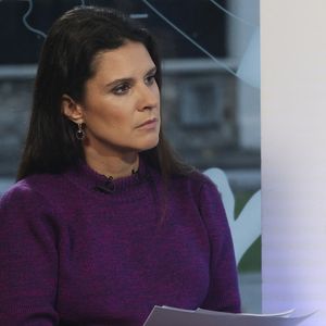 Apolline de Malherbe interviewe Bruno Retailleau lors du tournage de l'émission En Campagne de BFMTV à Bry-sur-Marne en banlieue parisienne, France le 6 novembre 2025. Photo par Jeremy Paoloni/ABACAPRESS.COM