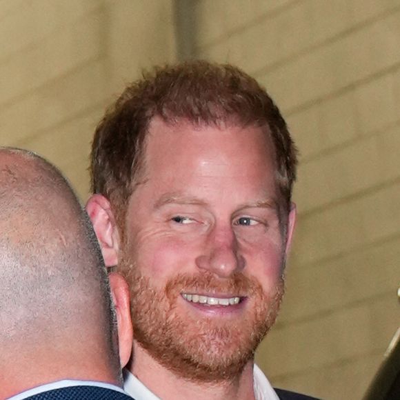 12/04/2024 EXCLUSIVE: Prince Harry spotted exiting The NY Times DealBook event in New York City. The British royal flashed a big smile as he attends solo while Meghan Markle is slated to attend an event on the west coast.