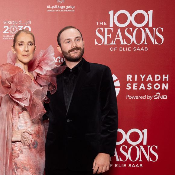 Celine Dion et son fils René-Charles Angélil au photocall du défilé anniversaire Elie Saab "1001 Seasons of Elie Saab" à l'espace "The Venue" à Riyad, Arabie saoudite le 13 novembre 2024.

© Tiziano Da Silva / Bestimage