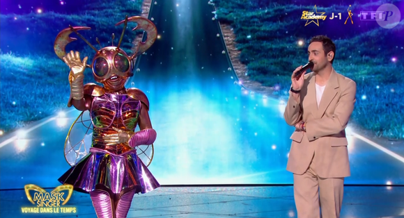 Le Scarabée éliminé en demi-finale de Mask Singer 8, capture d'écran TF1