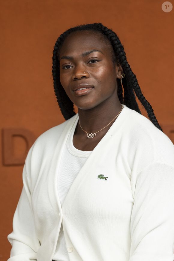 Clarisse Agbegnenou au village lors des Internationaux de France de Tennis de Roland Garros 2025, à Paris, France, le 7 juin 2025. © Cyril Moreau/Bestimage