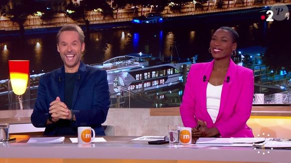 Damien Thévenot présente "Télématin" avec Johanna  Ghiglia en l'absence de Maya Lauqué.
