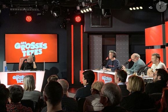 Leur relation avait été marquée par une ancienne brouille liée à une émission.

Exclusif - Laurent Ruquier, Jean-Luc Lemoine, Marc Lambron, Jeanfi Janssens lors de l'enregistrement de l'émission de radio "Les Grosses Têtes" sur RTL à Paris. Le 22 janvier 2020. Photo par Agence / Bestimage