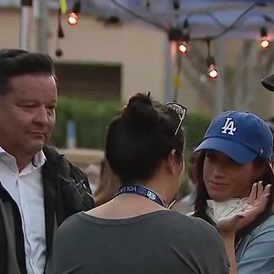 Le prince Harry et Meghan Markle se rendent au Pasadena Convention Center avec les services d secours et les victimes des incendies de Eaton à Los Angeles le 11 janvier 2025