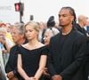 Elle s'est fait discrète mais était bel et bien présente
Patrick Ardisson, Audrey Crespo-Mara, son fils Sekou - Sorties des obsèques de Thierry Ardisson en l’église Saint-Roch de Paris, France, le 17 juillet 2025. © Clovis-Jacovides/Bestimage