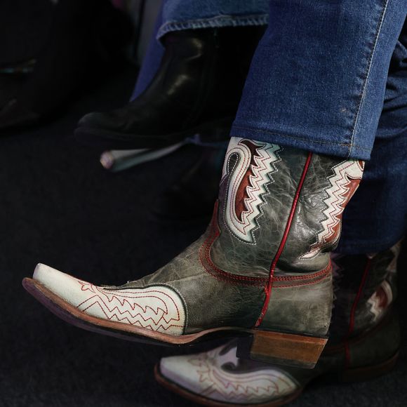 Le chanteur de 72 ans avait choisi une tenue décontractée comme à son habitude, en portant un jean, une marinière, une veste noire et une écharpe rouge mais surtout une audacieuse paire de santiags.

Renaud et sa femme Cerise lors du "Hyper Week-end Festival" a Radio France, le 24 janvier 2025. 
© Denis Guignebourg / Bestimage