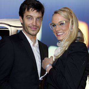 Elodie Gossuin et son mari Bertrand Lacherie lors du dîner du BMWi Borne Electric Tour in Paris, le 3 avril 2013.

JLPPA / Bestimage