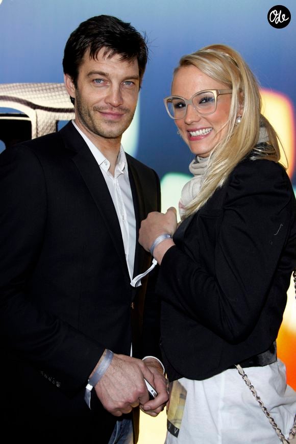 Elodie Gossuin et son mari Bertrand Lacherie lors du dîner du BMWi Borne Electric Tour in Paris, le 3 avril 2013.

JLPPA / Bestimage