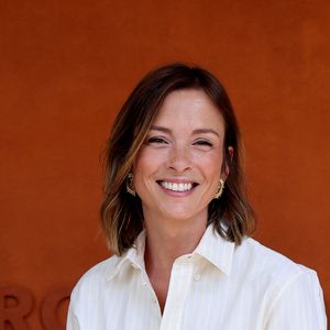 Isabelle Ithurburu - Les célébrités au village lors des Internationaux de France de Tennis de Roland Garros le 1er juin 2025. © Dominique Jacovides / Bestimage