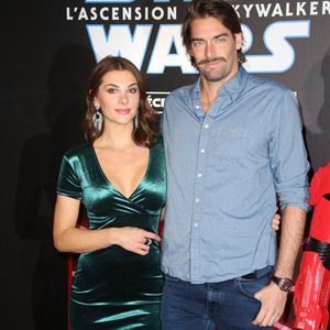 Camille Lacourt et sa compagne Alice Detollenaere lors de la Première de Star Wars : L'Ascension de Skywalker au Grand Rex a Paris, France le 17 Décembre 2019. Photo by Jerome Domine/ABACAPRESS.COM