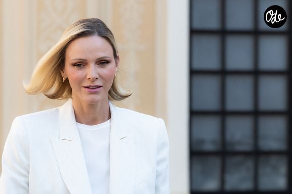 Le prince Albert II de Monaco et la princesse Charlène de Monaco ont accueilli au Palais princier les ambassadeurs et représentants permanents des 46 États membres de l'organisation du Conseil de l'Europe, Monaco le 2 septembre 2026. © Olivier Huitel/Pool Monaco/Bestimage
